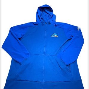 Adidas Men's XL  Athlete's Squad Full Zip Jacket Delaware Fighting Blue Hens